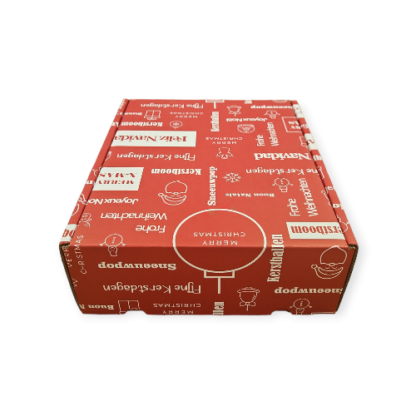 Kerstpostdoos – 350 x 270 x 105 mm ROOD