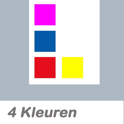 Bedrukte tape 4 kleuren