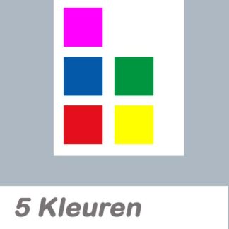 Bedrukte tape 5 kleuren